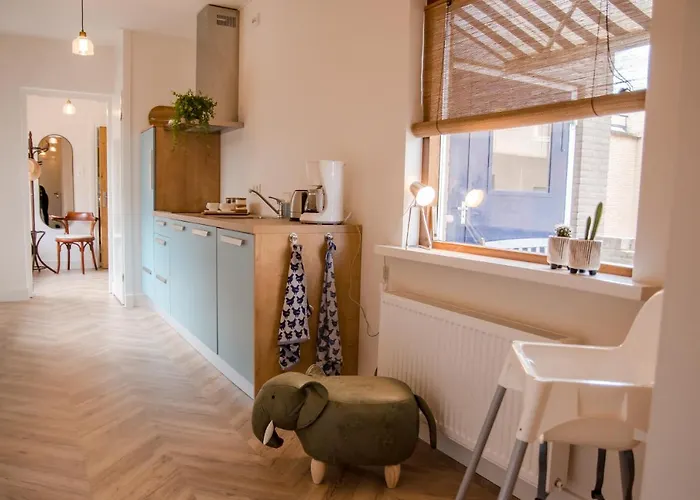 Daire Beachhouse Anna, 1 Minute Walk To The And Centre Of Katwijk, Free Private Parking Next To The House ! *