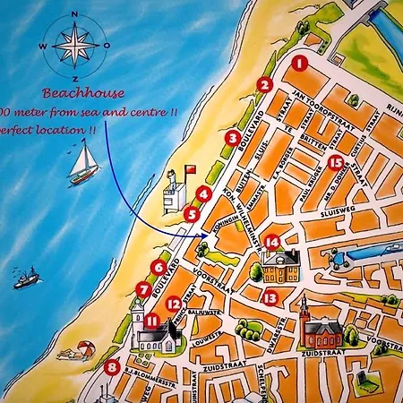 Beachhouse Anna, 1 Minute Walk To The And Centre Of Katwijk, Free Private Parking Next To The House !